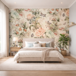 Blush Aviary Floral Wallpaper