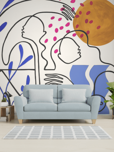 Abstract Axis Modern Wallpaper for Creative Spaces