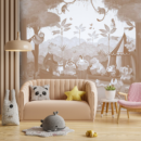 Little Carnival Animal Kids Wallpaper for Joyful Playrooms