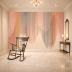 Soft Strata Vertical Pastel Wallpaper