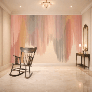 Soft Strata Vertical Pastel Wallpaper