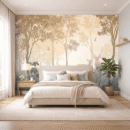 Shadowed Deer Light Jungle Serenity Wallpaper for Calm Spaces