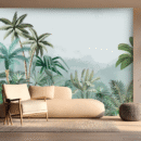 Tropical Jungle Palm Trees Nature Wallpaper – Botanical Wall Mural
