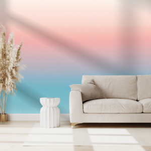 Dreamy Pink Blue Gradient Horizon Wallpaper