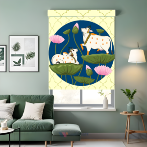 Divine Pichwai Cows Heritage Window Blinds