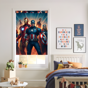 Marvel Superheroes Kids Room Window Blinds