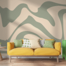 Modern Wavy Abstract Flow Wallpaper – Contemporary Wall Mural