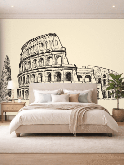 Rome Colosseum Heritage Landmark Wallpaper – Italian Architecture Wall Mural