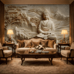 3D White Buddha Elite Serenity Wallpaper