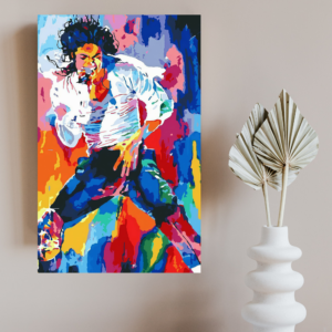 Michael Jackson Abstract Rhythm Canvas
