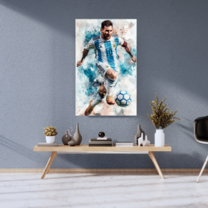 Lionel Messi Football Legend Canvas Art