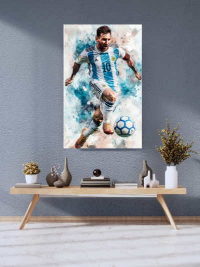 Lionel Messi Football Legend Canvas Art – Sports Wall Decor