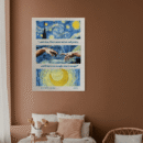 Starry Night Quote Artistic Canvas Art for Creative Spaces