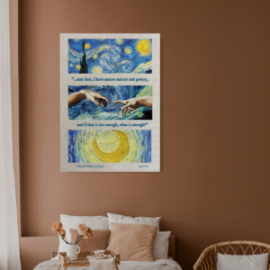 Starry Night Quote Artistic Canvas