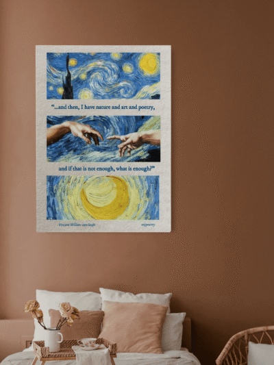 Starry Night Quote Artistic Canvas Art for Creative Spaces