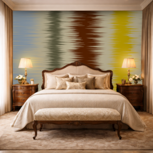 Vertical Glitch Multicolor Modern Lines Wallpaper