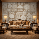 WallStorie Heritage Tribal Animal Wallpaper - Traditional Indian Folk Art Wall Mural for Living Room & Bedroom